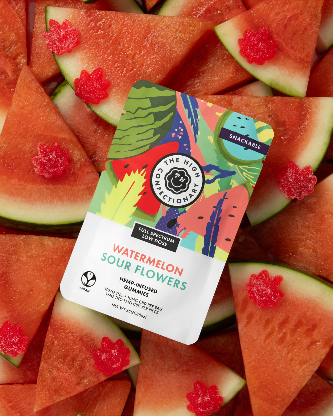 Watermelon Sour Flowers Gummies