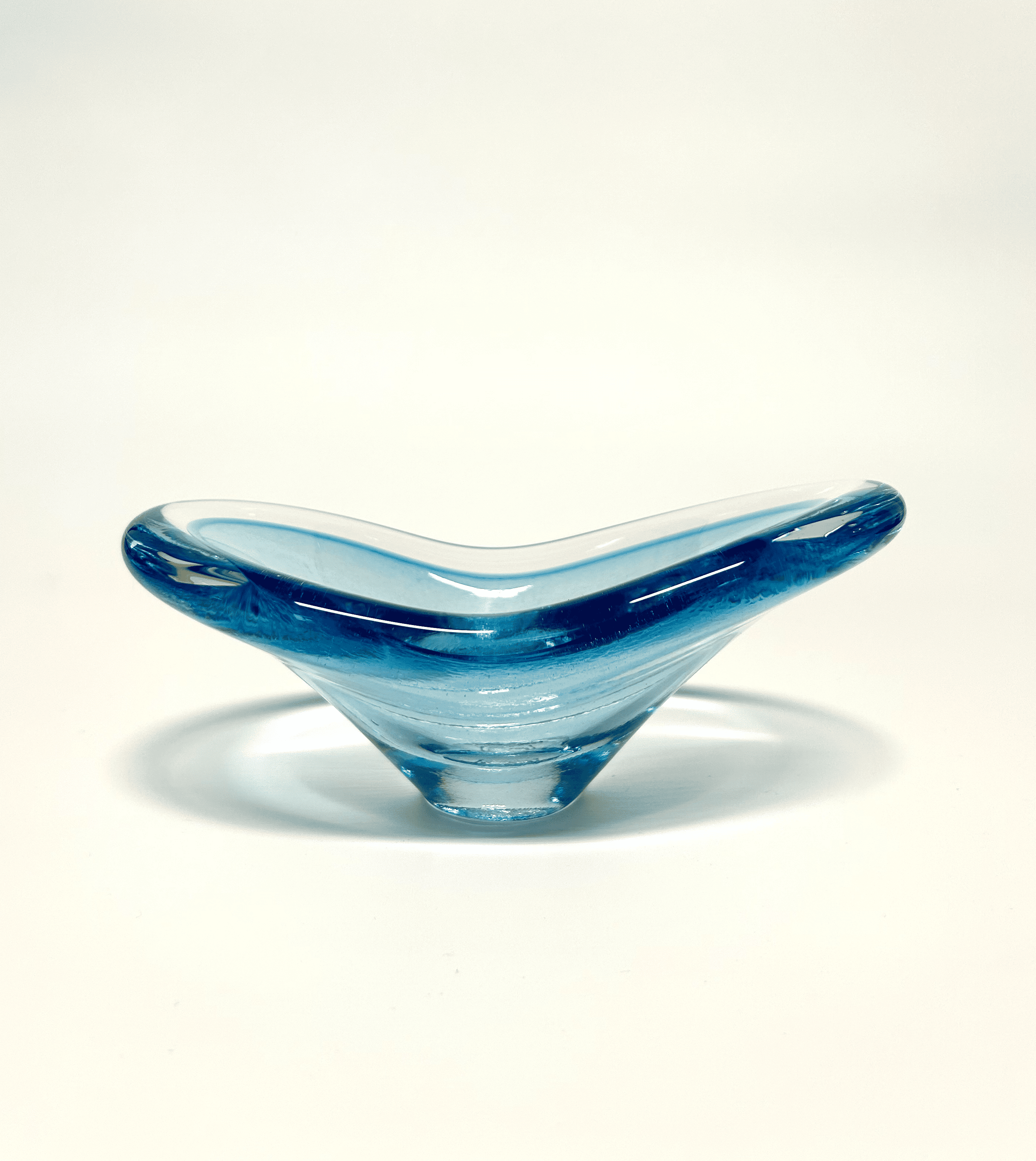 Hand Crafted Glass Bowl - Aqua