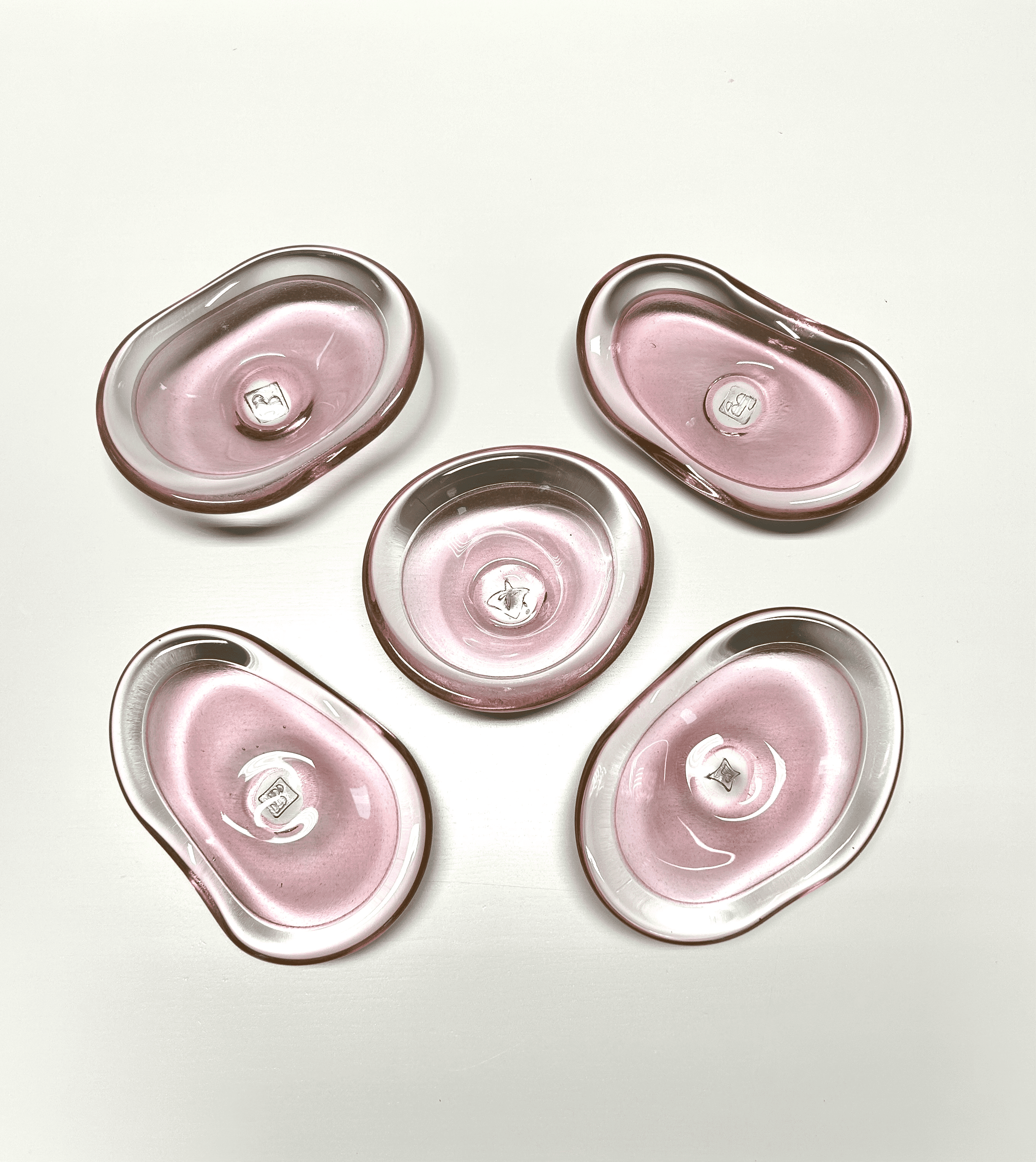 Hand Crafted Glass Bowl - Rose