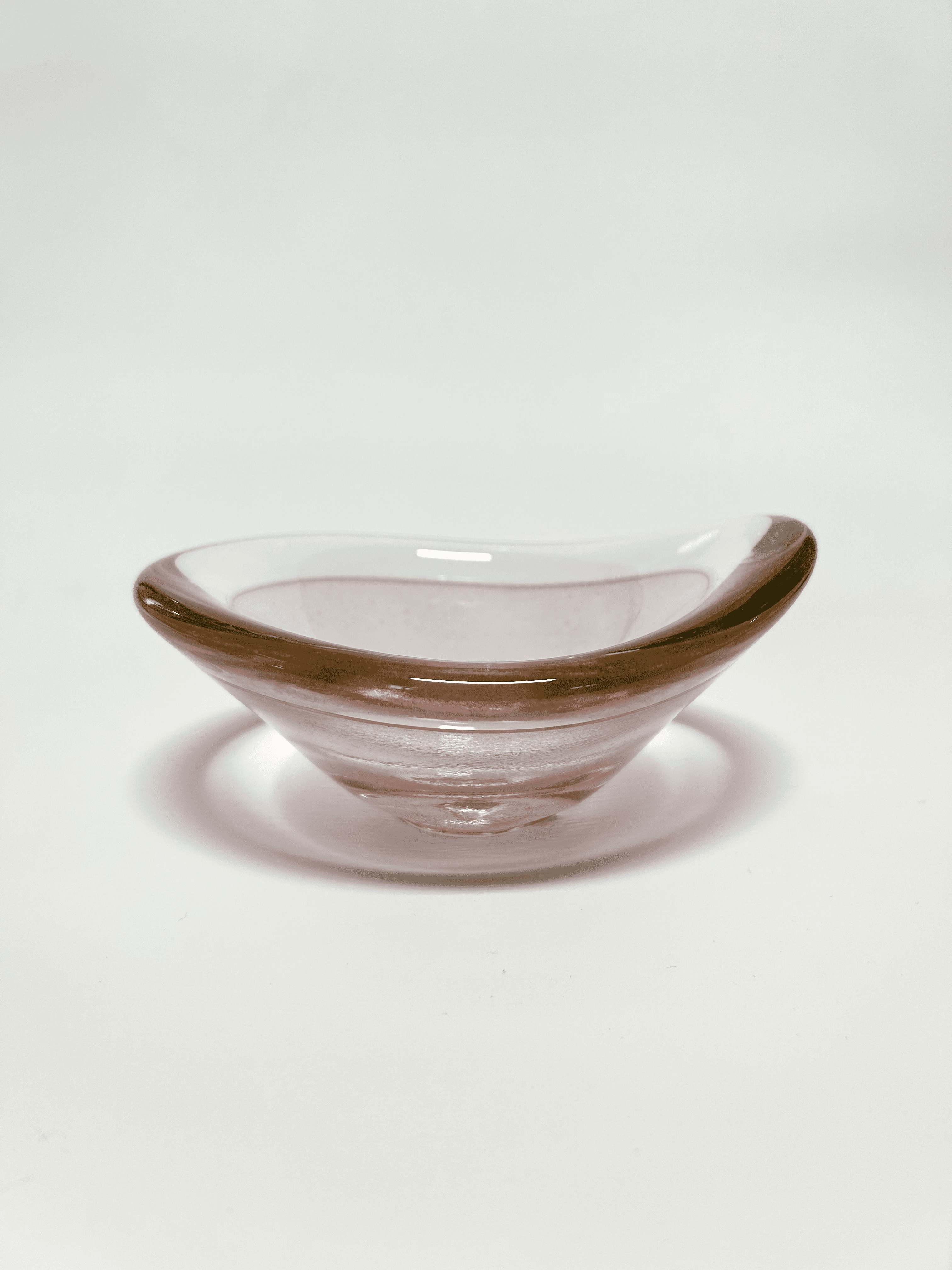 Hand Crafted Glass Bowl - Rose