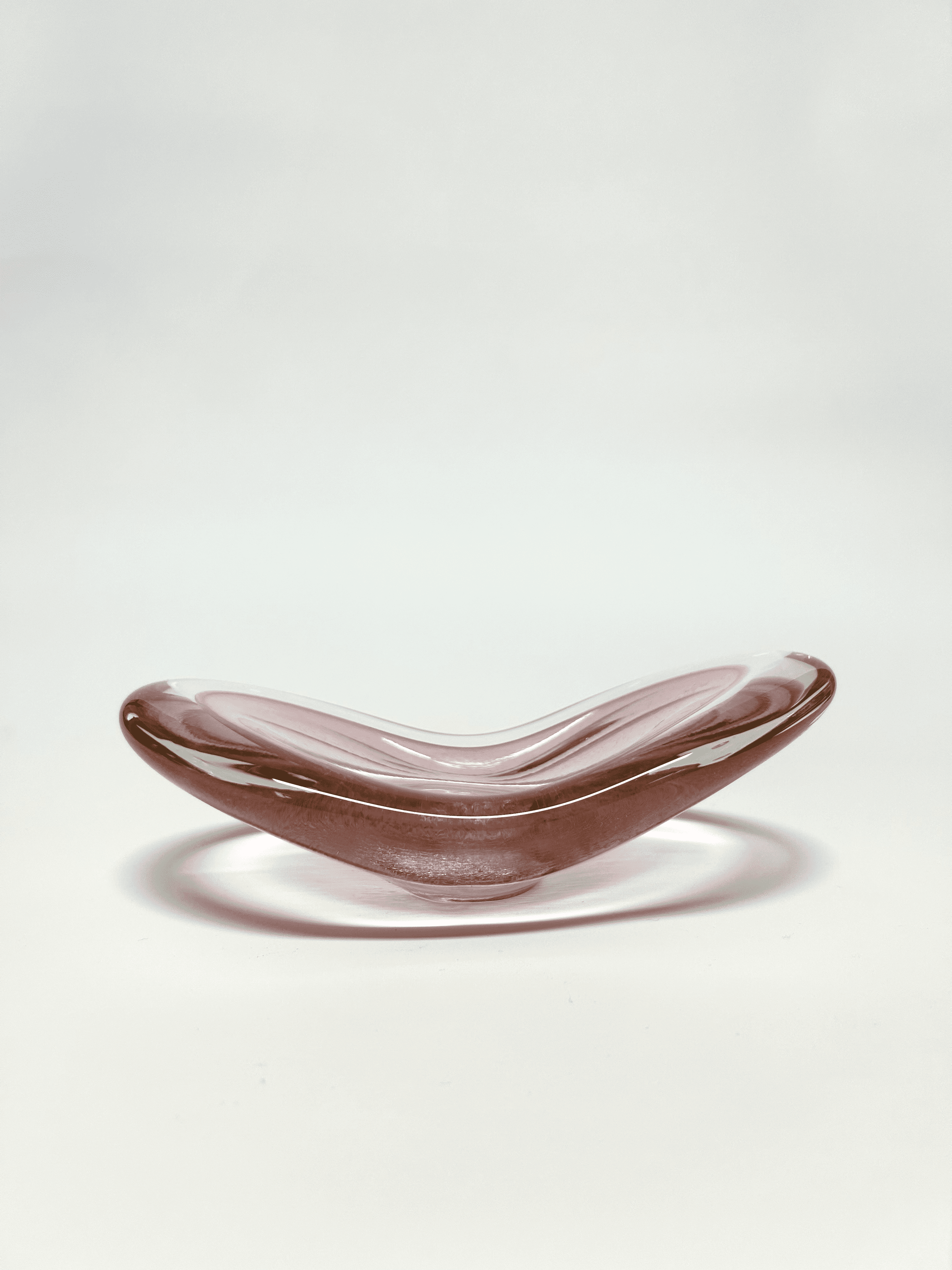 Hand Crafted Glass Bowl - Rose