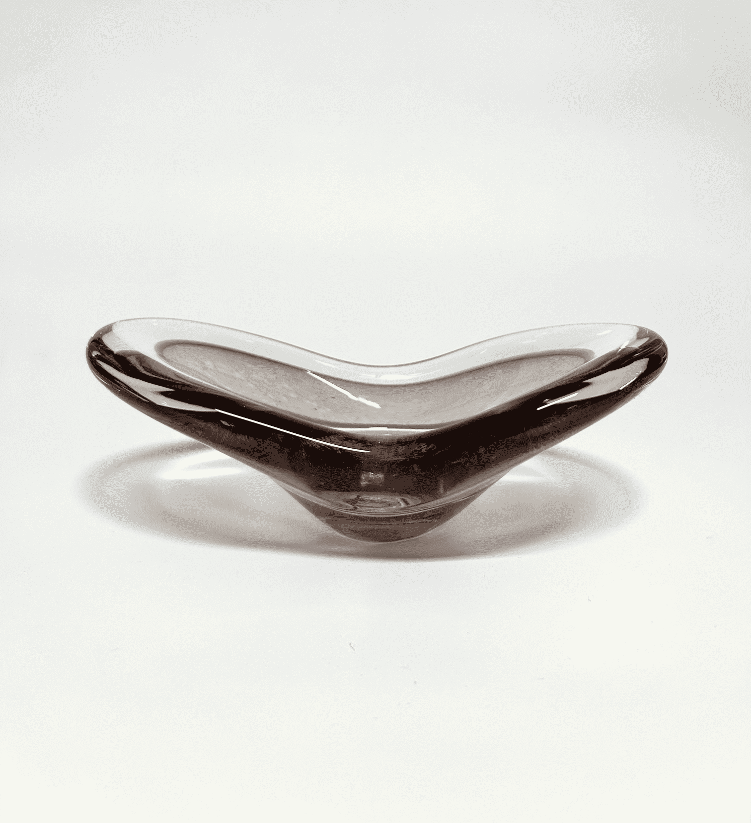 Hand Crafted Glass Bowl - Mauve