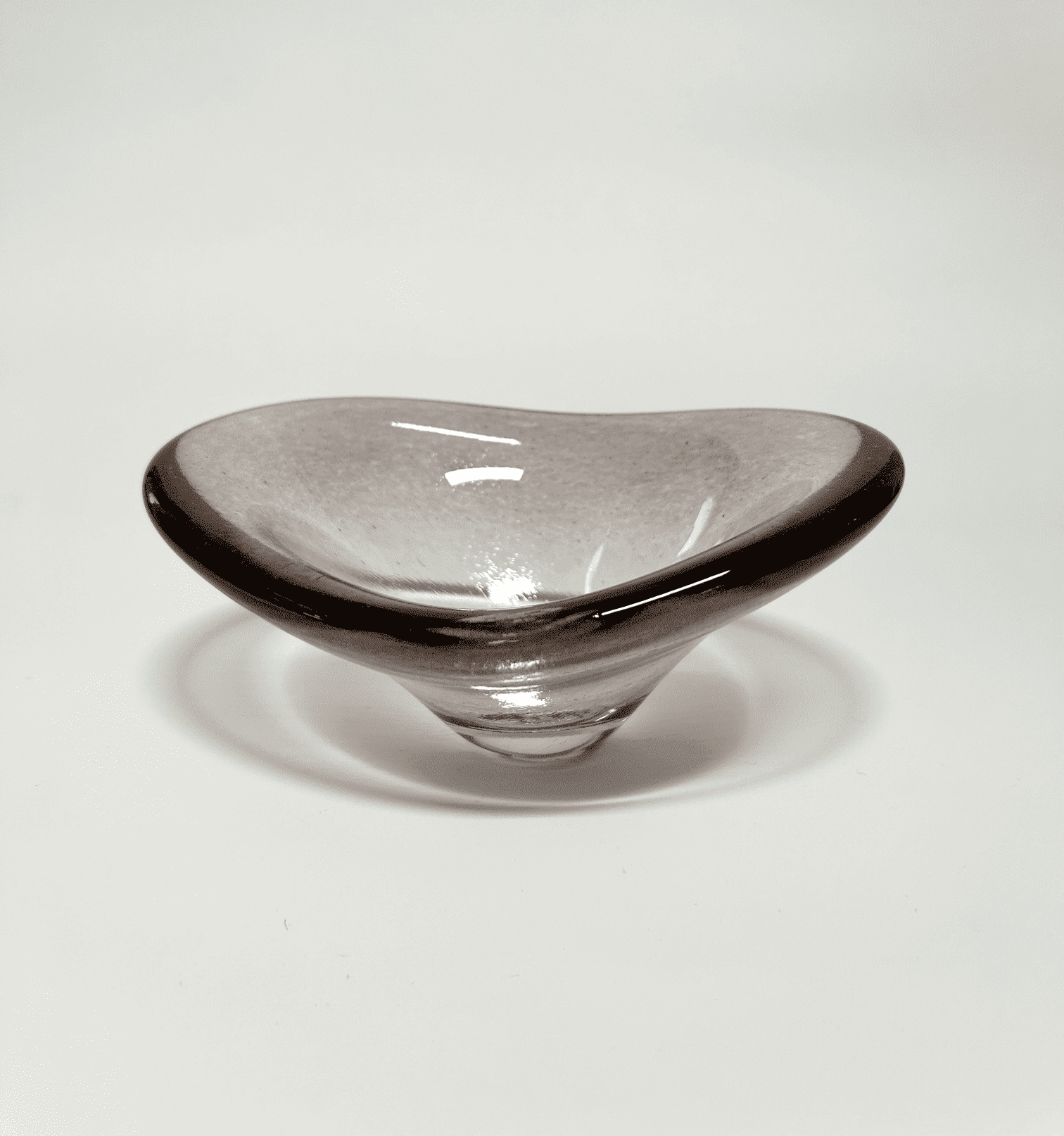 Hand Crafted Glass Bowl - Mauve