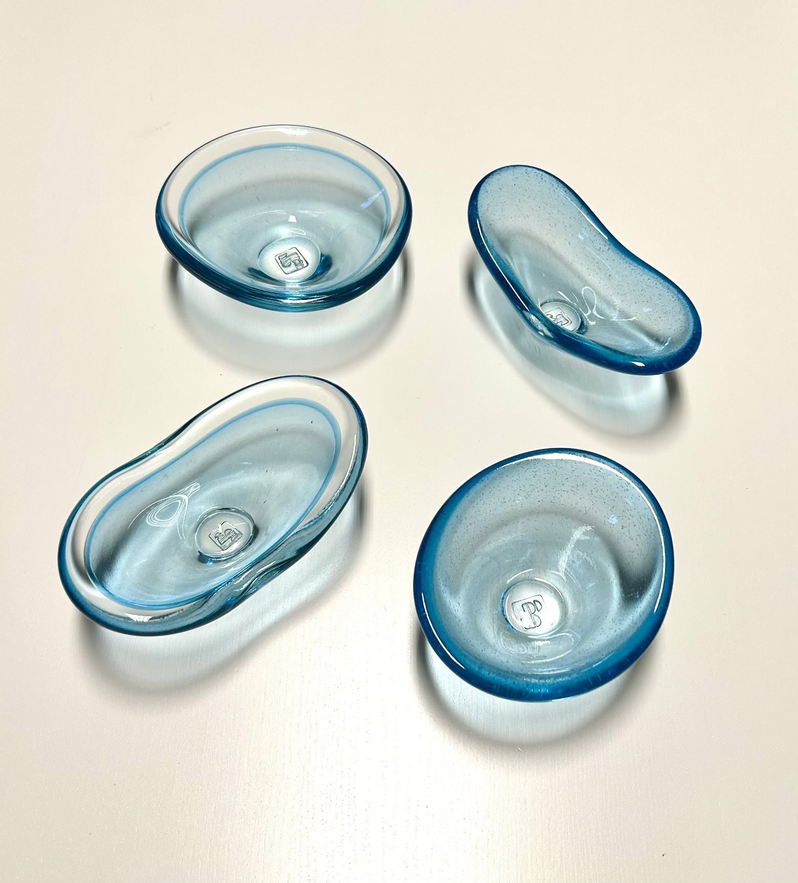 Hand Crafted Glass Bowl - Aqua
